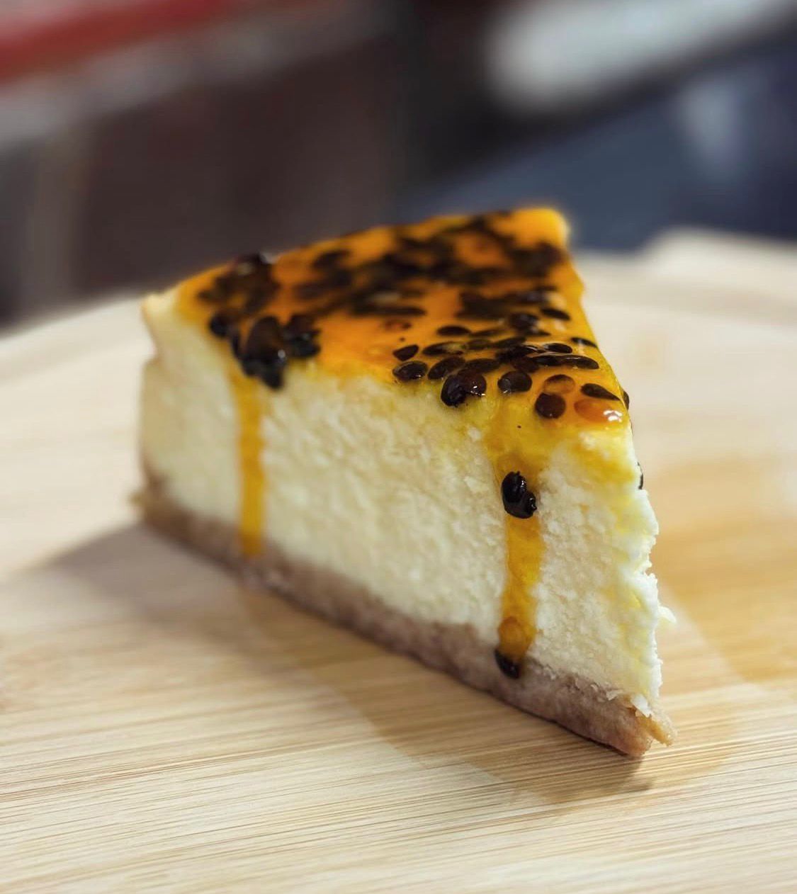 Cheesecake de maracuyá de Brecha